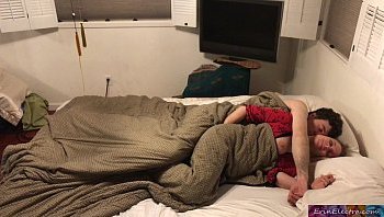 same bed mom son sleep