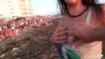 big tit sex in boat